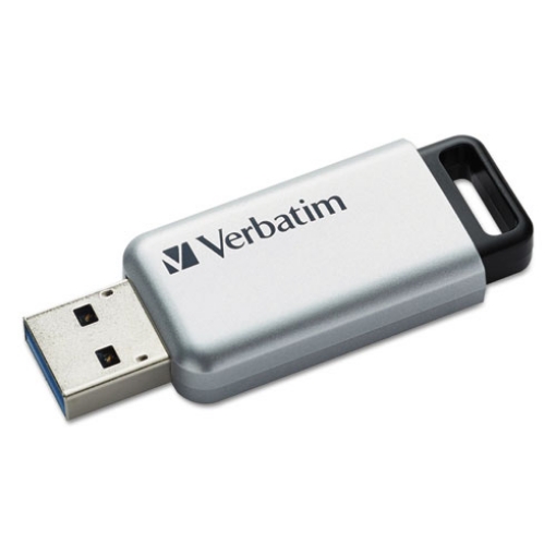 Picture of Store 'n' Go Secure Pro Usb Flash Drive With Aes 256 Encryption, 16 Gb, Silver