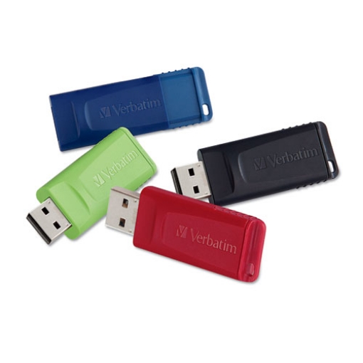 Picture of Store 'n' Go Usb Flash Drive, 16 Gb, Assorted Colors, 4/pack