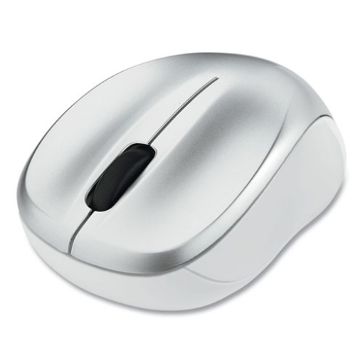 Picture of Silent Wireless Blue Led Mouse, 2.4 Ghz Frequency/32.8 Ft Wireless Range, Left/right Hand Use, Silver