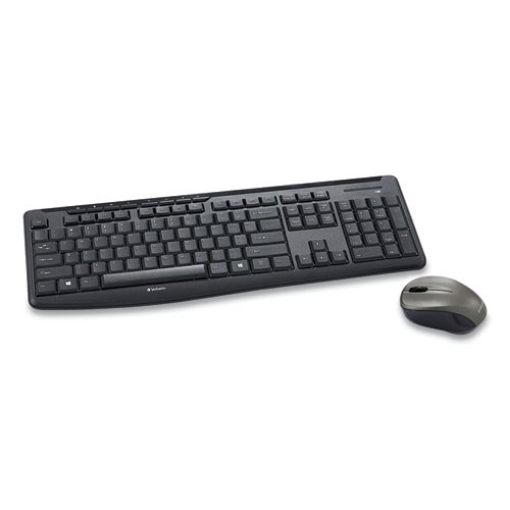 Picture of Silent Wireless Mouse And Keyboard, 2.4 Ghz Frequency/32.8 Ft Wireless Range, Black