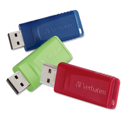 Picture of Store 'n' Go Usb Flash Drive, 32 Gb, Assorted Colors, 3/pack