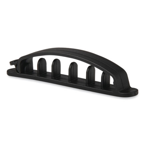 Picture of Five Channel Cable Holder, 0.75" x 3.35", Black, 3/Pack