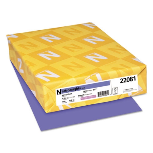 Picture of Color Paper, 24 lb Bond Weight, 8.5 x 11, Venus Violet, 500/Ream