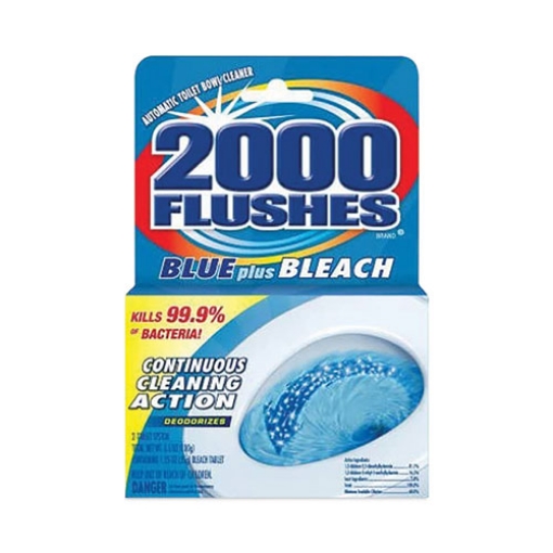 Picture of 2000 Flushes Plus Bleach, 3.5 oz, 12/Carton