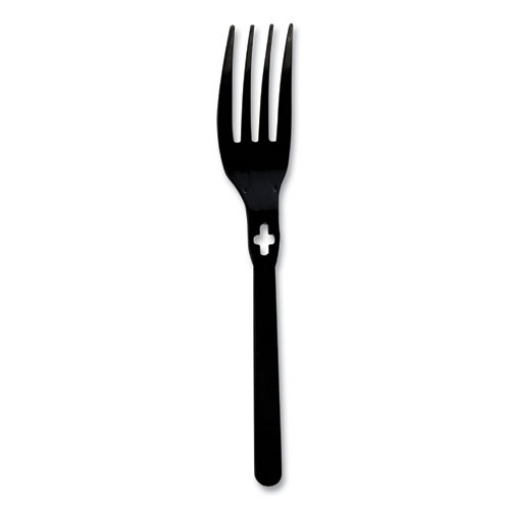 Picture of Fork Wego Polystyrene, Fork, Black, 1000/carton