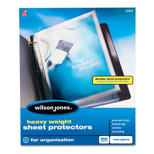 Picture of Heavyweight Top-Loading Sheet Protectors, Nonglare Finish, Letter, 50/box