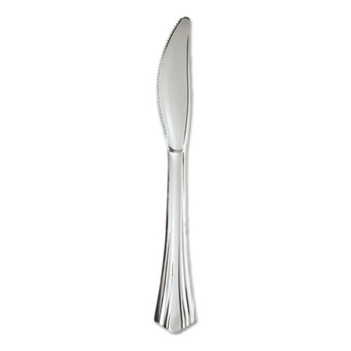 Picture of Heavyweight Plastic Knives, Silver, 7 1/2", Reflections Design, 600/carton