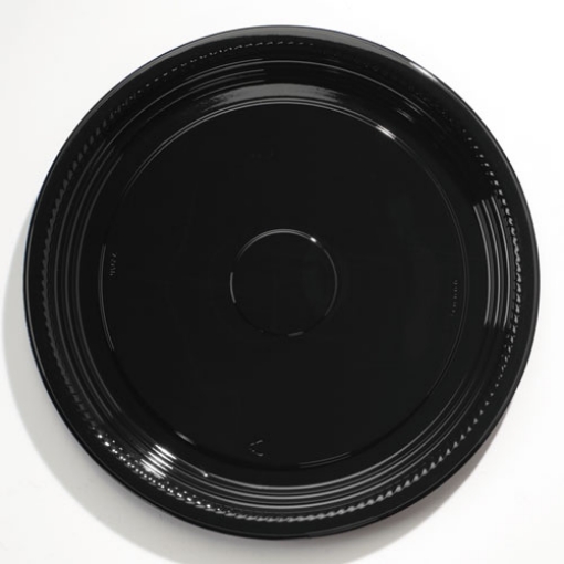 Picture of Caterline Casuals Thermoformed Platters, 16" Diameter, Black, Plastic, 25/Carton