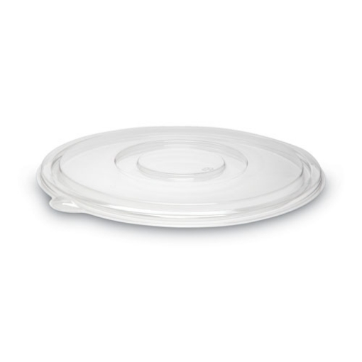 Picture of Caterline Pack N' Serve Plastic Lids, Flat Lid, 12" Diameter, Clear, 50/carton