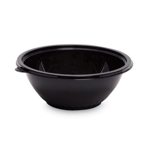 Picture of Caterline Pack N' Serve Plastic Bowl, 80 Oz, 10" Diameter X 4"h, Black, 25/carton