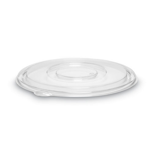 Picture of Caterline Pack N' Serve Plastic Lids, Flat Lid, 10" Diameter, Clear, 50/carton