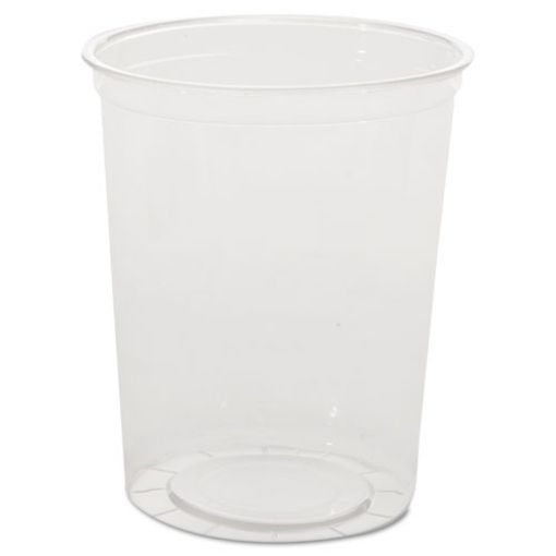 Picture of Deli Containers, 32 oz, Clear, Plastic, 50/Pack, 10 Packs/Carton