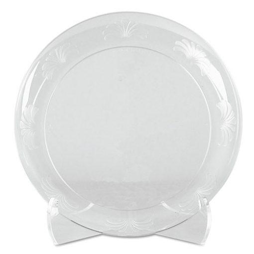 Picture of Designerware Plates, Plastic, 6" Dia, Clear, 18/pack, 10 Packs/carton