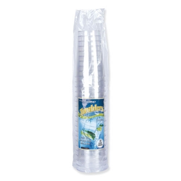Picture of Comet Plastic Tumblers, 12 Oz, Clear, Tall, 500/carton