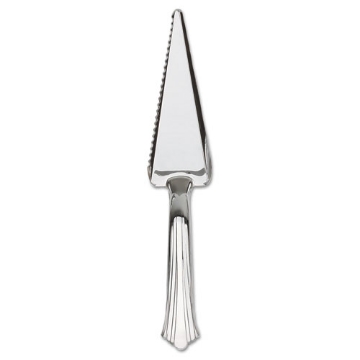Picture of Heavyweight Plastic Cake Cutter, Silver, Reflections, 40/carton