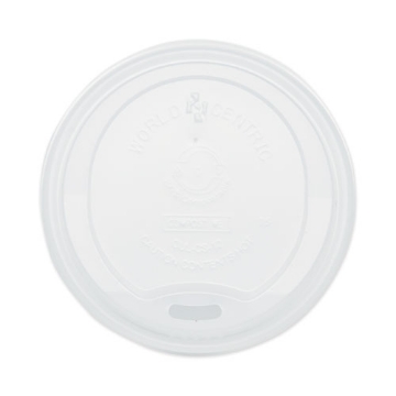 Picture of Pla Lids For Hot Cups, Fits 10 Oz To 20 Oz Cups, White, 1,000/carton