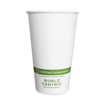 Picture of Paper Hot Cups, 16 Oz, White, 1,000/carton