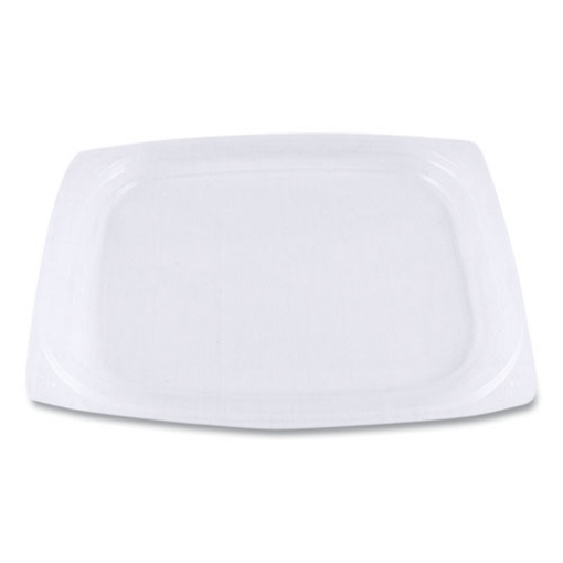 Picture of PLA Rectangular Deli Container Lids, 4.8 x 5.9 x 0.3, Clear, Plastic, 900/Carton