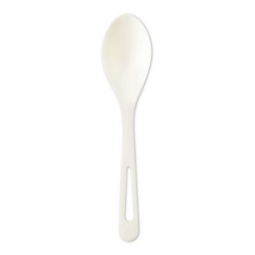 Picture of Tpla Compostable Cutlery, Spoon, 6", White, 1,000/carton