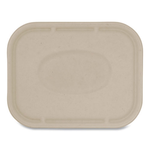 Picture of Fiber Lids for Fiber Containers, 7.8 x 10.1 x 0.5, Natural, Paper, 400/Carton