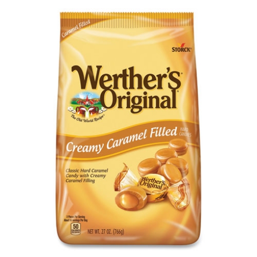 Picture of hard candies, caramel, 27 oz bag