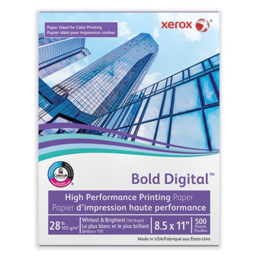Picture of Bold Digital Printing Paper, 100 Bright, 28 lb Bond Weight, 8.5 x 11, White, 500/Ream