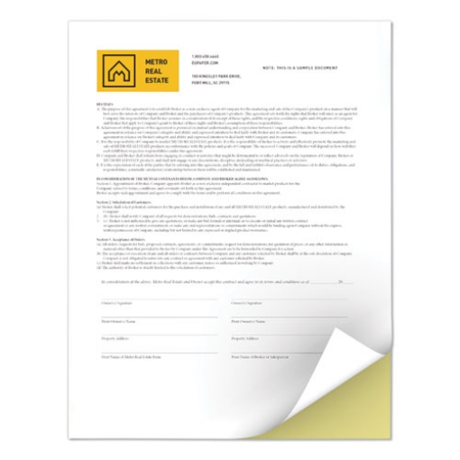 Picture of Revolution Digital Carbonless Paper, 2-Part, 8.5 x 11, Canary/White, 5,000/Carton