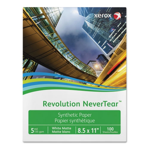 Picture of REVOLUTION NEVERTEAR, 5 MIL, 8.5 X 11, SMOOTH WHITE, 100 SHEETS/REAM, 5 REAMS/CARTON