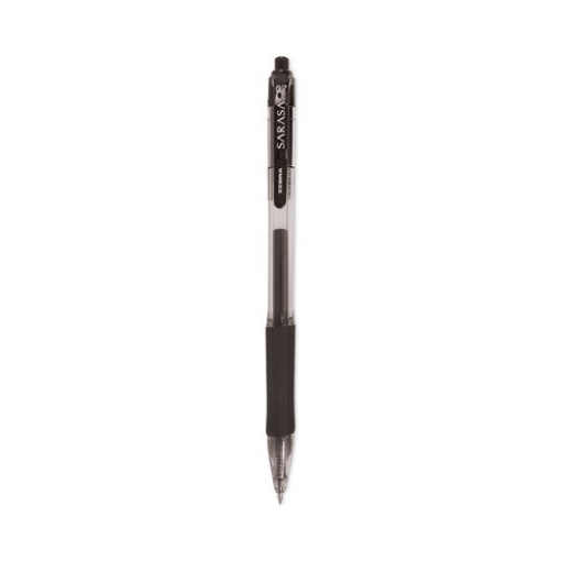 Picture of Sarasa Dry Gel X20 Gel Pen Value Pack, Retractable, Medium 0.7 mm, Black Ink, Clear/Black Barrel, 24/Box