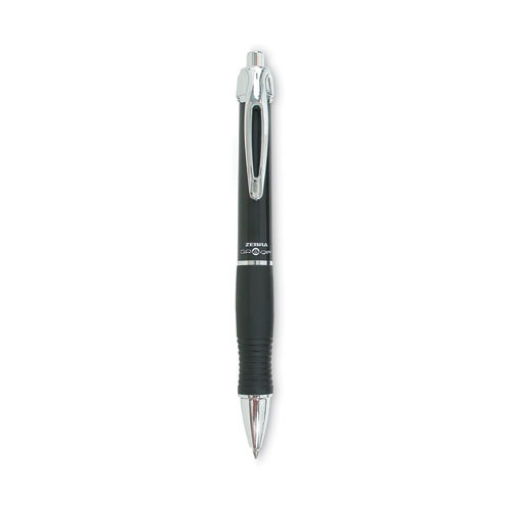 Picture of GR8 Gel Pen, Retractable, Medium 0.7 mm, Black Ink, Black/Silver Barrel, 12/Pack