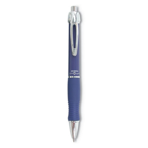 Picture of GR8 Gel Pen, Retractable, Medium 0.7 mm, Blue Ink, Blue/Silver Barrel, 12/Pack