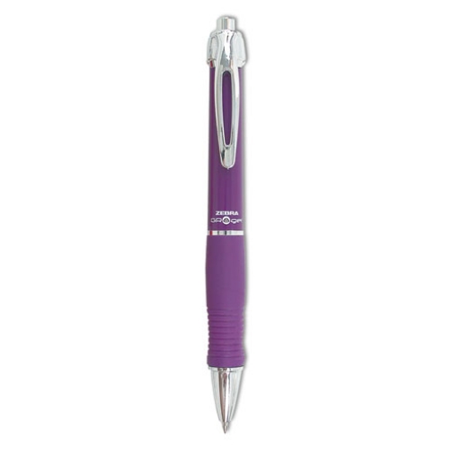 Picture of GR8 Gel Pen, Retractable, Medium 0.7 mm, Violet Ink, Violet/Silver Barrel, 12/Pack