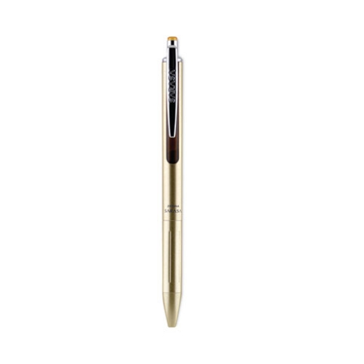 Picture of Sarasa Grand Gel Pen, Retractable, Fine 0.7 mm, Black Ink, Gold/Translucent Black Barrel