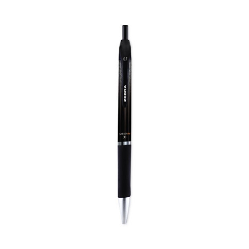 Picture of Sarasa Dry Gel X1 Gel Pen, Retractable, Medium 0.7 mm, Black Ink, Black Barrel, 12/Pack