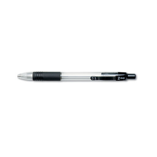 Picture of Z-Grip Mechanical Pencil, 0.5 mm, HB (#2), Black Lead, Clear/Black Barrel, Dozen