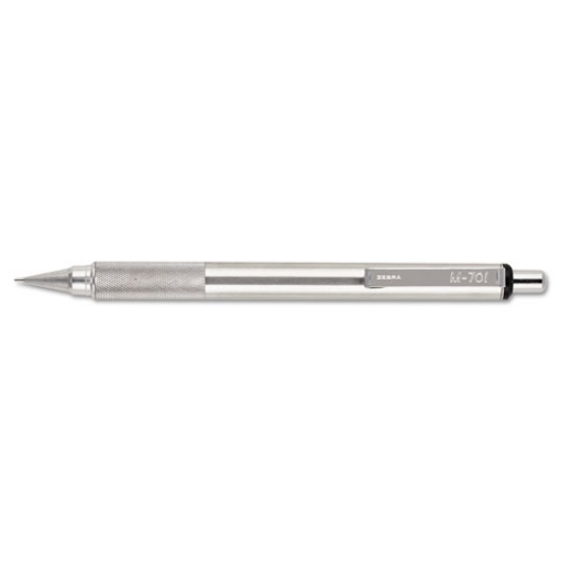 Picture of M-701 Mechanical Pencil, 0.7 mm, F (#2.5), Black Lead, Silver Barrel