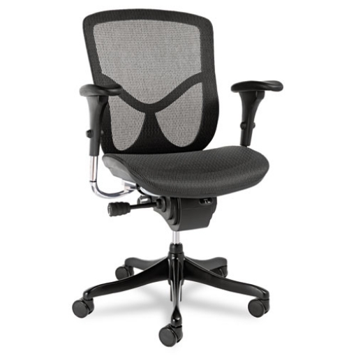 Picture of Alera Eq Series Ergonomic Multifunction Mid-Back Mesh Chair, Supports Up To 250 Lb, Black