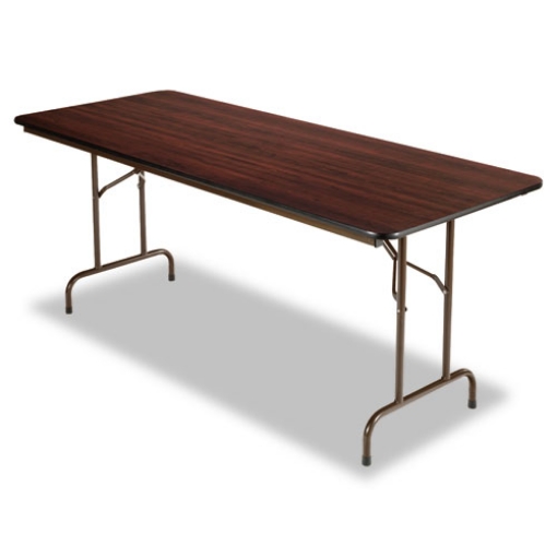 Picture of Wood Folding Table, Rectangular, 71.88w X 29.88d X 29.13h, Mahogany