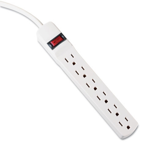 Picture of POWER STRIP, 6 OUTLETS, 6 FT CORD, IVORY