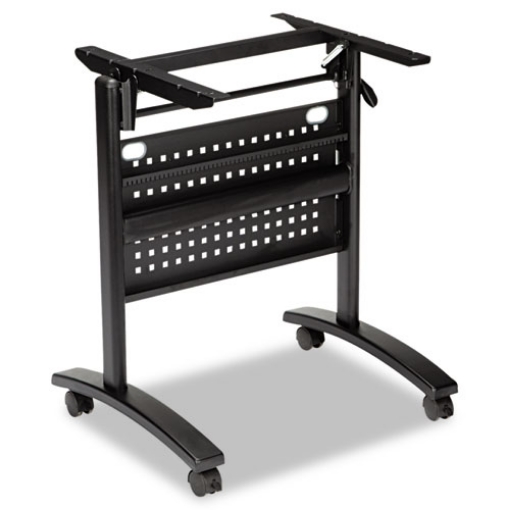 Picture of alera valencia flip training table base, modesty panel, 28.5w x 19.75d x 28.5h, black