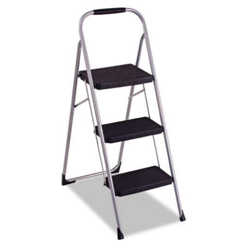 Picture of 3-Step Big Step Folding Stool, 200 lb Capacity, 17.75 x 28 x 45.63, Light Gray