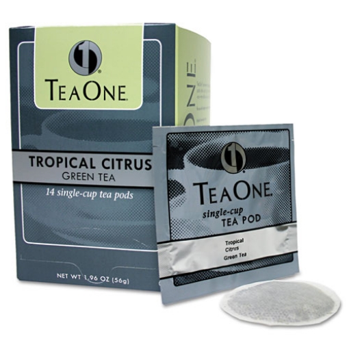Picture of Tea Pods, Tropical Citrus Green, 14/box