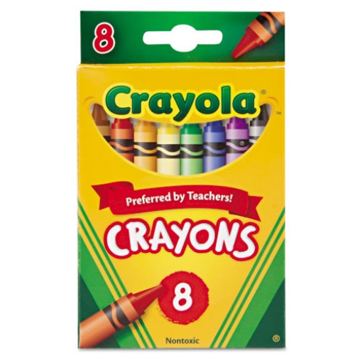 Picture of Classic Color Crayons, Peggable Retail Pack, Peggable Retail Pack, 8 Colors/pack