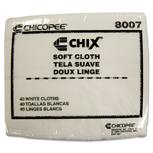 Picture of Soft Cloths, 13 x 15, White, 40/Pack, 30 Packs/Carton