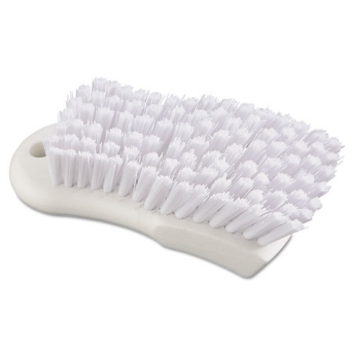 Picture of Scrub Brush, White Polypropylene Bristles, 6" Brush, 6" Handle