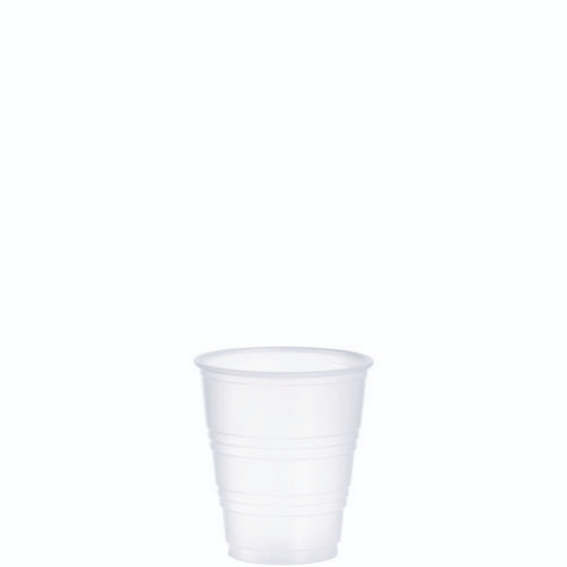 Picture of HIGH-IMPACT POLYSTYRENE COLD CUPS, 5 OZ, TRANSLUCENT, 100 CUPS/SLEEVE, 25 SLEEVES/CARTON