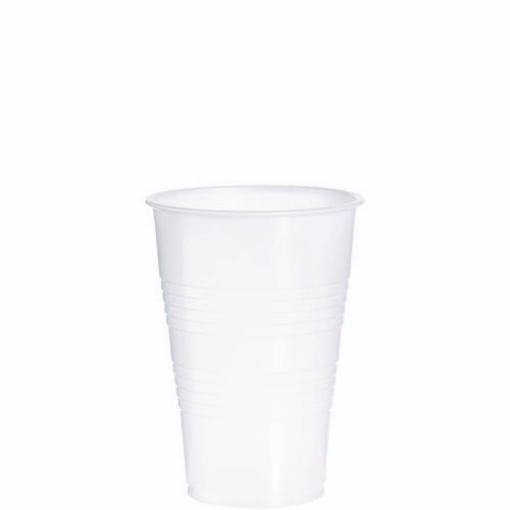 Picture of HIGH-IMPACT POLYSTYRENE COLD CUPS, 16 OZ, TRANSLUCENT, 50 CUPS/SLEEVE, 20 SLEEVES/CARTON