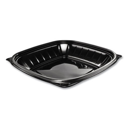 Picture of PresentaBowls Pro Black Square Bowls, 24 oz, 8.5 x 8.5 x 1.8, Plastic, 63/Bag, 4 Bags/Carton