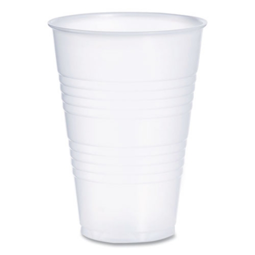 Picture of HIGH-IMPACT POLYSTYRENE COLD CUPS, 14 OZ, TRANSLUCENT, 50 CUPS/SLEEVE. 20 SLEEVES/CARTON