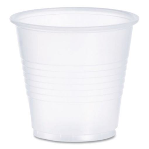 Picture of HIGH-IMPACT POLYSTYRENE COLD CUPS, 3.5 OZ, TRANSLUCENT, 100 CUPS/SLEEVE, 25 SLEEVES/CARTON